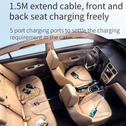 SC03 76W Output PD / QC3.0 Fast Charge Extended Car Charger