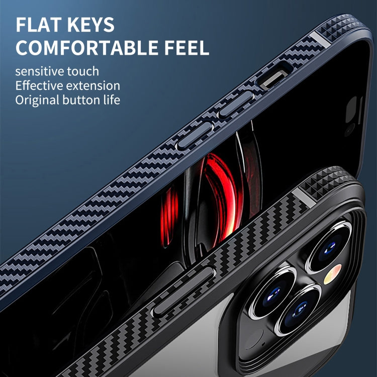 For iPhone 14 iPAKY Shockproof PC + TPU Protective Phone Case (Blue)
