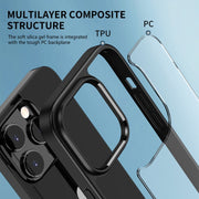 For iPhone 14 Plus iPAKY Shockproof PC + TPU Protective Phone Case (Black)