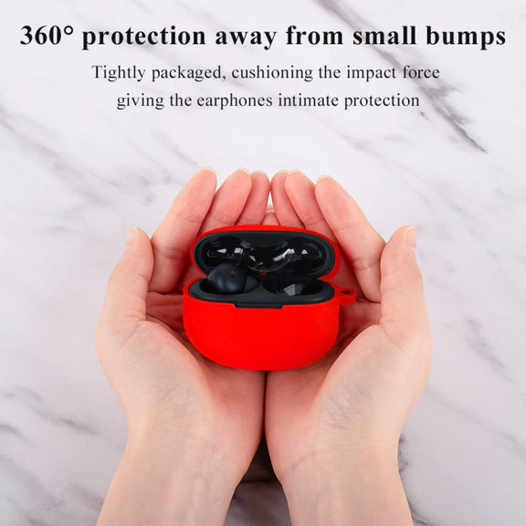 Earphone Silicone Protective Case for Xiaomi Redmi Buds 3(White)