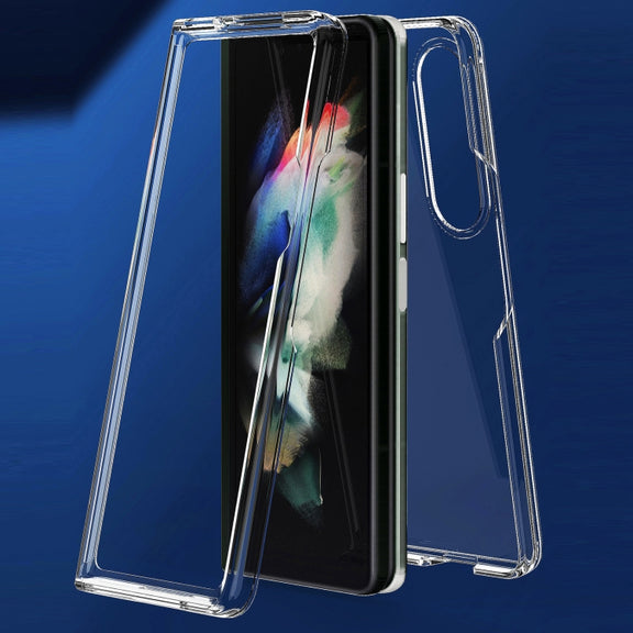 For Samsung Galaxy Z Fold3 5G Acrylic + TPU Transparent Protective Phone Case(Transparent)