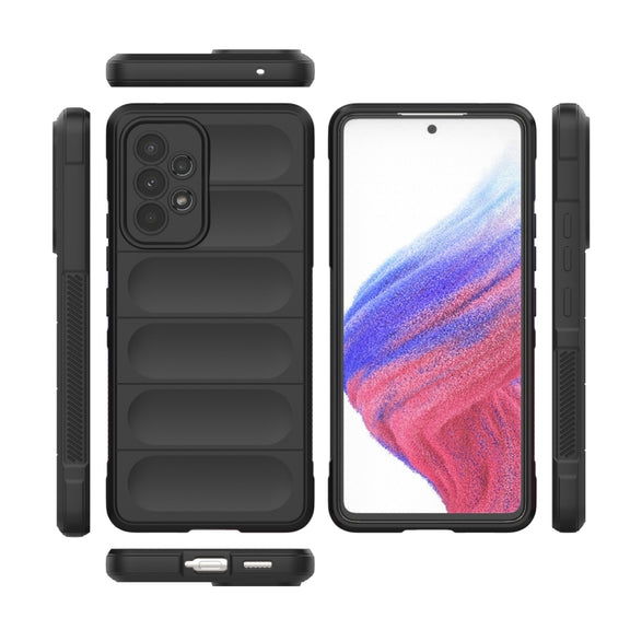 For Samsung Galaxy A53 Magic Shield TPU + Flannel Phone Case(Red)