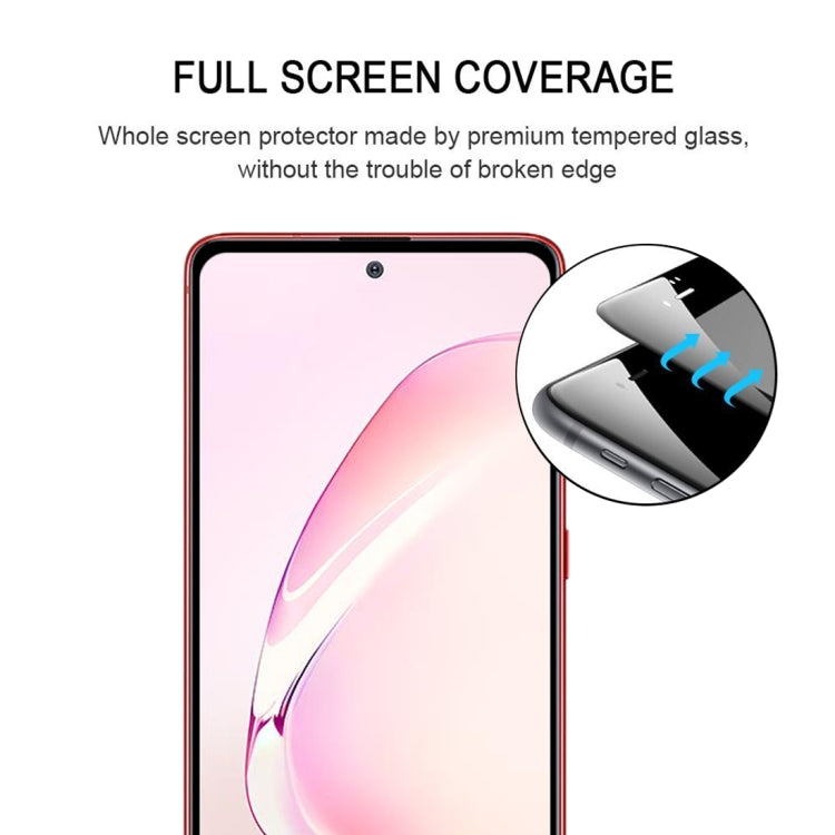 For Galaxy Note 10 Lite Full Glue Full Cover Screen Protector Tempered Glass Film