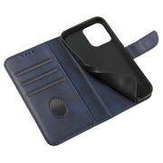 For iPhone 14 Calf Texture Buckle Flip Leather Phone Case (Blue)