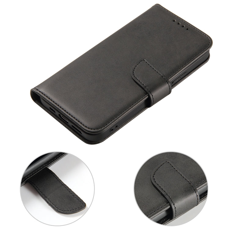 For iPhone 14 Pro Calf Texture Buckle Flip Leather Phone Case(Black)