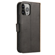For iPhone 14 Pro Calf Texture Buckle Flip Leather Phone Case(Black)