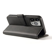 For iPhone 14 Pro Calf Texture Buckle Flip Leather Phone Case(Black)