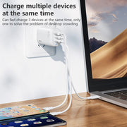 REMAX RP-U55 Territory Series 65W USB+Dual USB-C / Type-C Interface Fast Charger, Specification:UK Plug(White)