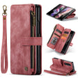 For Samsung Galaxy Z Fold4 5G CaseMe C30 Multifunctional Card Slots Zipper Phone Leather Phone Case(Red) - free shipping - PMC TechLife - Order now!