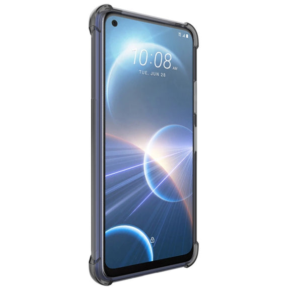 For HTC Desire 22 Pro 5G imak All-inclusive Shockproof Airbag TPU Case (Transparent Black)