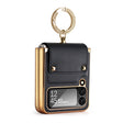 For Samsung Galaxy Z Flip4 5G GKK Colorful PU Phone Case with Ring Holder(Black) - free shipping - PMC TechLife - Order now!