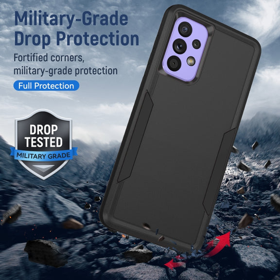 For Samsung Galaxy A33 5G Pioneer Armor Heavy Duty PC + TPU Phone Case(Black)