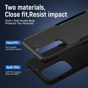 For Samsung Galaxy A33 5G Pioneer Armor Heavy Duty PC + TPU Phone Case(Black)