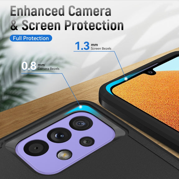 For Samsung Galaxy A33 5G Pioneer Armor Heavy Duty PC + TPU Phone Case(Black)