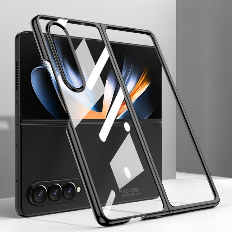 For Samsung Galaxy Z Fold4 GKK Phantom Electroplating Full Coverage Phone Case(Black)