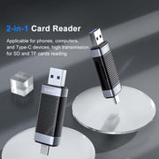 ORICO CS2T-A3 TF/SD Dual Port USB-A3.0 Dual Read Card Reader(Black)