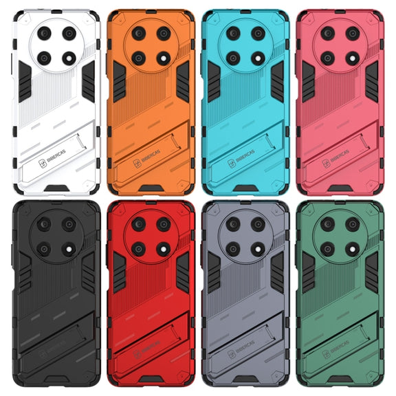 For Huawei Nova Y90/Enjoy 50 Pro Punk Armor 2 in 1 PC + TPU Shockproof Phone Case with Invisible Holder(Black)