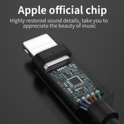 CVJ CM1 8 Pin Male to 3.5mm Female Earphone Audio Adapter(Black)