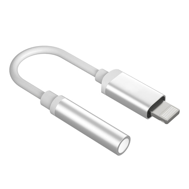 CVJ CM1 8 Pin Male to 3.5mm Female Earphone Audio Adapter(Silver)