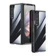 For Samsung Galaxy Z Fold4 SULADA Shockproof Plating PC Transparent Protective Case(Black) - Galaxy Z Fold4 5G Cases by SULADA | Online Shopping South Africa | PMC TechLife | Buy Now Pay Later Mobicred