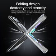 For Samsung Galaxy Z Flip4 SULADA Shockproof Plating PC Transparent Protective Case(Silver)