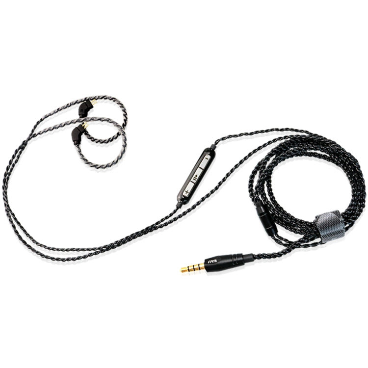 CVJ-V1 1.25m Oxygen-free Copper Silver Plated Upgrade Cable For 0.75mm Earphones, Without Mic