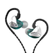 CVJ Demon Double Dynamic Coil HiFi Music Wired Earphone No Mic(Silver)