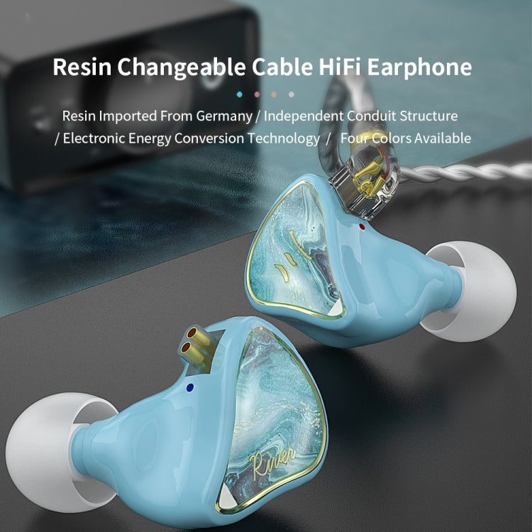 CVJ Hybrid Technology HiFi Music Wired Earphone No Mic(Moon)