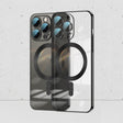 For iPhone 14 Pro Whorl Electroplated MagSafe Magnetic Phone Case(Black) - iPhone 14 Pro Cases by PMC TechLife | Online Shopping South Africa | PMC TechLife