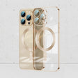 For iPhone 13 Pro Max Whorl Electroplated MagSafe Magnetic Phone Case (Gold) - iPhone 13 Pro Max Cases by PMC TechLife | Online Shopping South Africa | PMC TechLife
