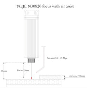NEJE MASTER 3 Laser Engraver with N30820 Laser Module(EU Plug)