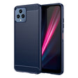 For T-Mobile REVVL 6 5G Brushed Texture Carbon Fiber TPU Phone Case (Blue) - More Brand by PMC TechLife | Online Shopping South Africa | PMC TechLife