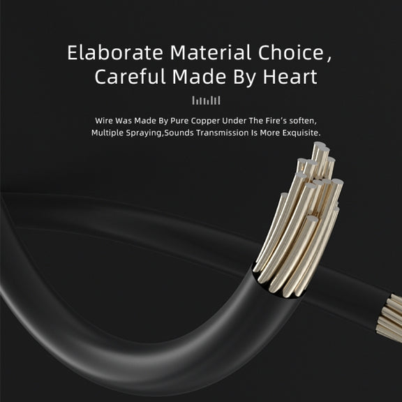 CVJ V6.TC 1.25m Type-C Digital Decoding Oxygen-free Copper Earphone Cable, Style:0.78mm(Black)