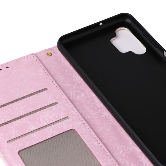 For Samsung Galaxy A13 4G / 5G Bronzing Painting RFID Leather Case(Pastoral Rose)