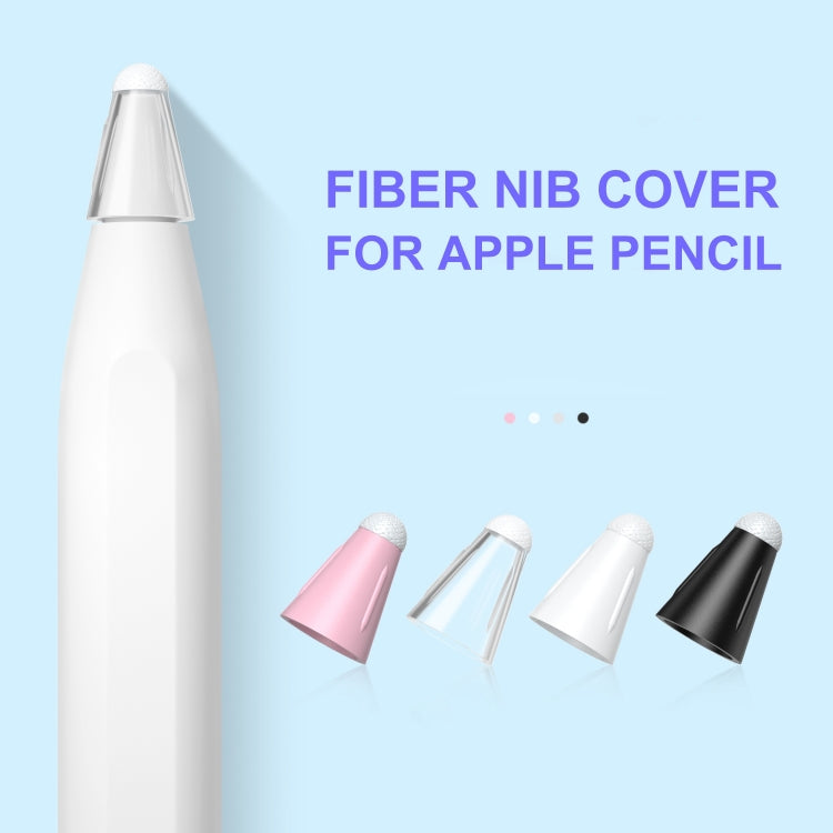 8 PCS / Set Fiber Texture Nib Protector For Apple Pencil(Pink)