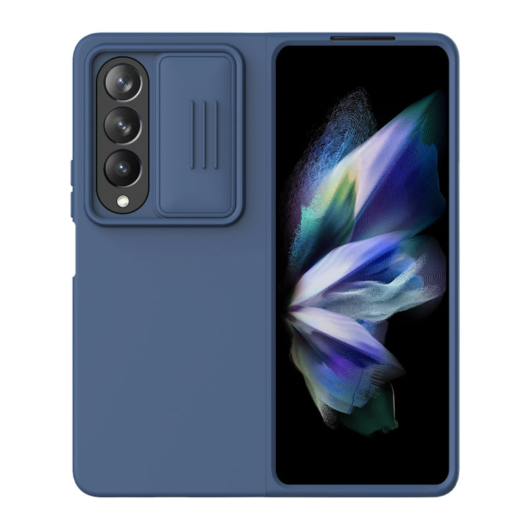 For Samsung Galaxy Z Fold4 5G NILLKIN CamShield Liquid Silicone + PC Full Coverage Case(Blue)