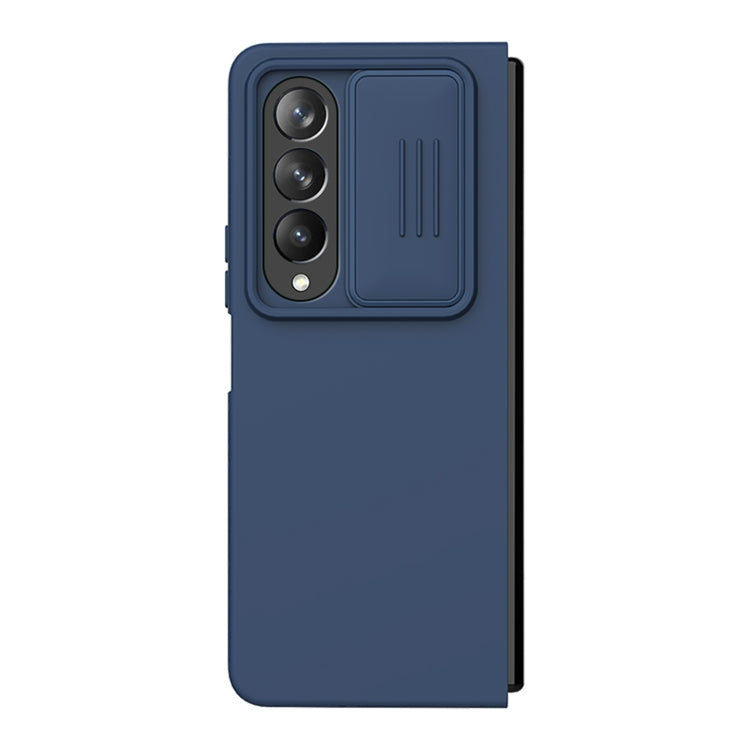 For Samsung Galaxy Z Fold4 5G NILLKIN CamShield Liquid Silicone + PC Full Coverage Case(Blue)