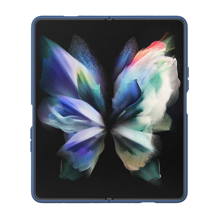 For Samsung Galaxy Z Fold4 5G NILLKIN CamShield Liquid Silicone + PC Full Coverage Case(Blue)