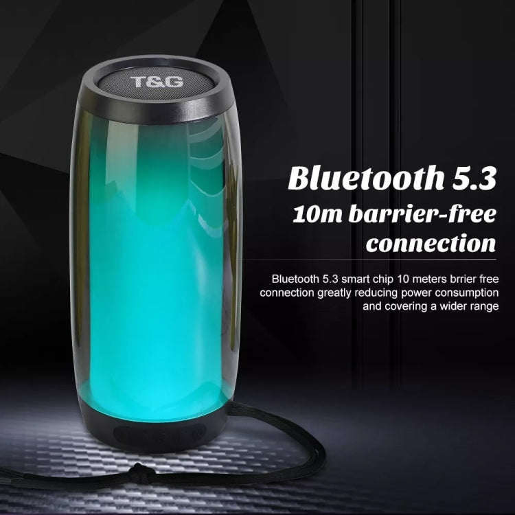 T&G TG335 1800mAh Portable Color LED Wireless Bluetooth Speaker(Red)