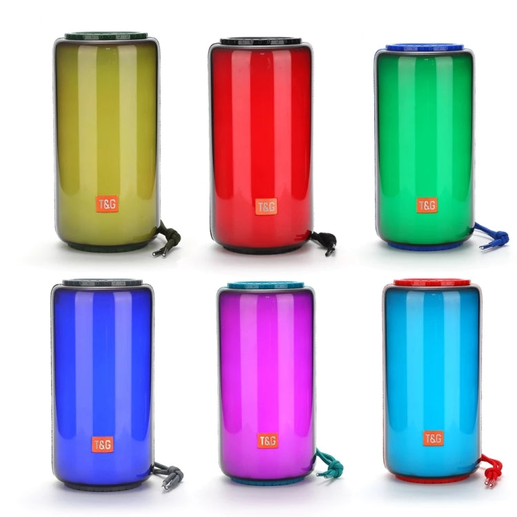 T&G TG639 10W Portable LED Light TWS Wireless Bluetooth Speaker(Red)