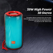 T&G TG639 10W Portable LED Light TWS Wireless Bluetooth Speaker(Light Blue)