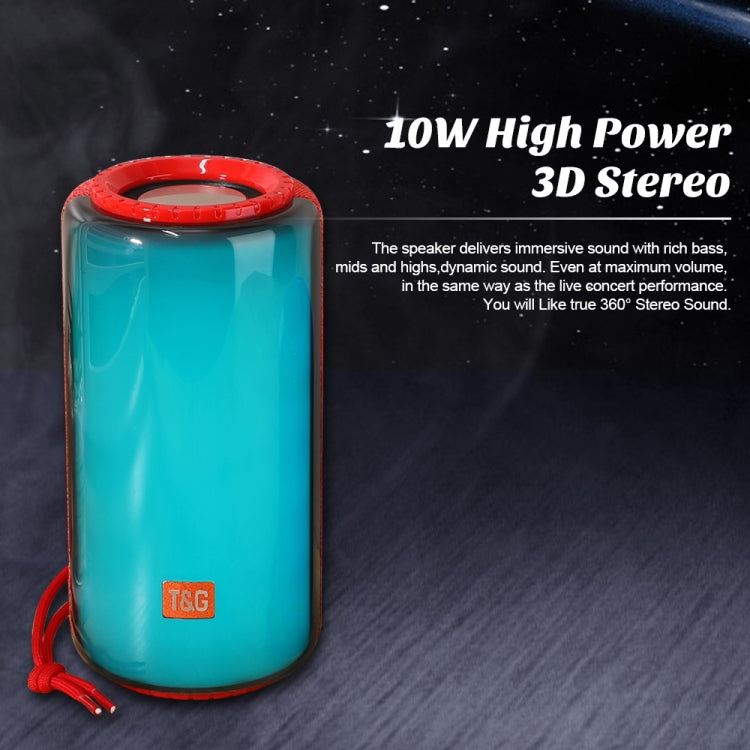 T&G TG639 10W Portable LED Light TWS Wireless Bluetooth Speaker(Blue)