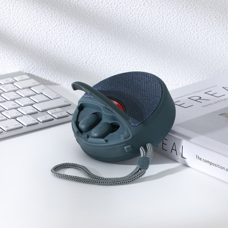 T&G TG808 2 in 1 Mini Wireless Bluetooth Speaker Wireless Headphones(Grey)