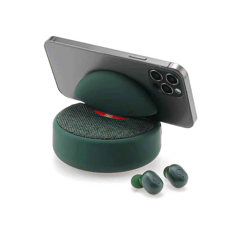 T&G TG808 2 in 1 Mini Wireless Bluetooth Speaker Wireless Headphones(Grey)