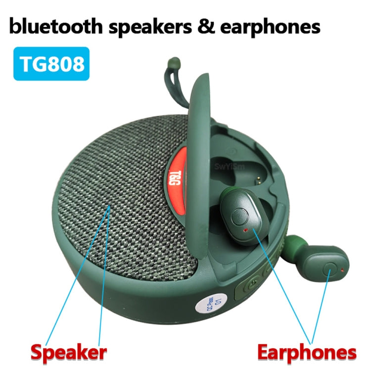 T&G TG808 2 in 1 Mini Wireless Bluetooth Speaker Wireless Headphones(Grey)