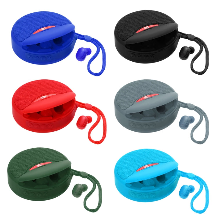 T&G TG808 2 in 1 Mini Wireless Bluetooth Speaker Wireless Headphones(Light Blue)