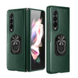 For Samsung Galaxy Z Fold4 GKK Litchi Pattern Foldable Protective Phone Case with Ring Holder(Green) - free shipping - PMC TechLife - Order now!