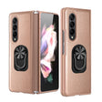 For Samsung Galaxy Z Fold4 GKK Litchi Pattern Foldable Protective Phone Case with Ring Holder(Gold) - free shipping - PMC TechLife - Order now!