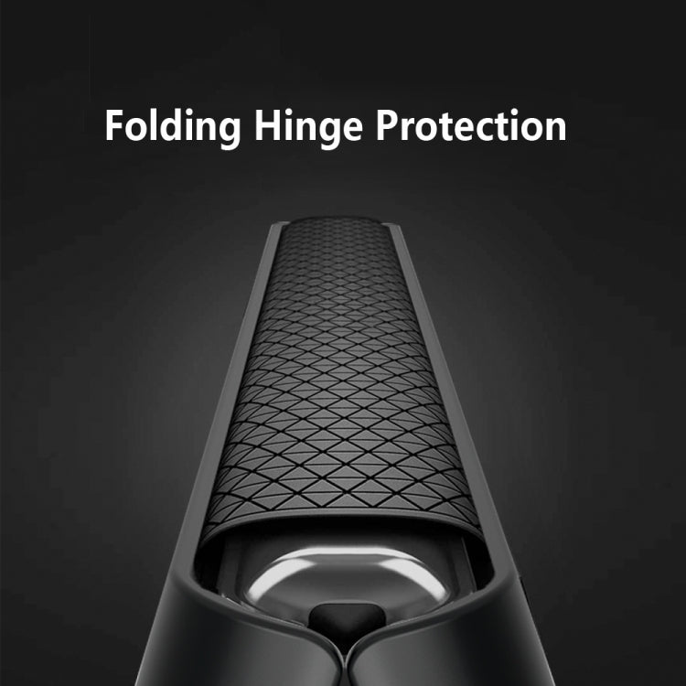 For Samsung Galaxy Z Fold4 GKK Litchi Pattern Foldable Protective Phone Case with Ring Holder(Red)