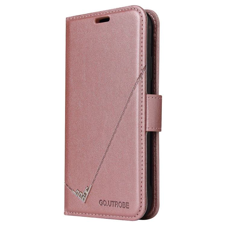For Huawei Mate 20 Pro GQUTROBE Right Angle Leather Phone Case(Rose Gold)